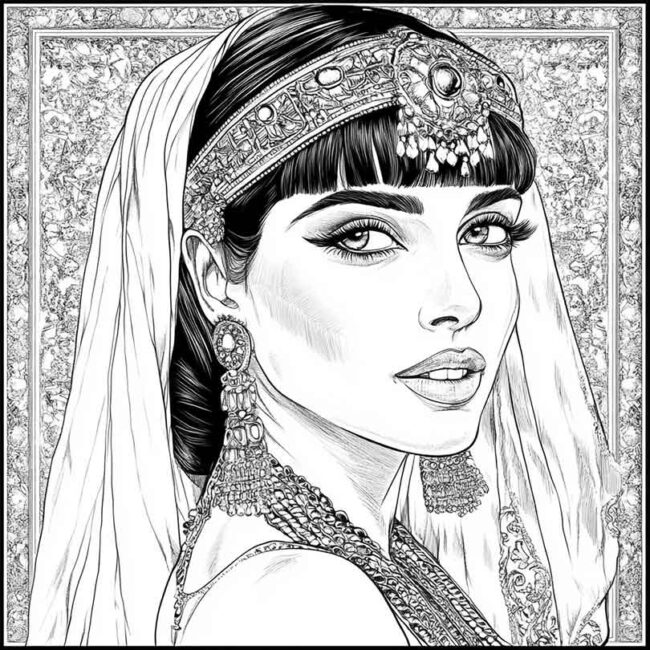 desenhos de Cleopatra para colorir png 2 desenhos de Cleopatra para colorir png 2