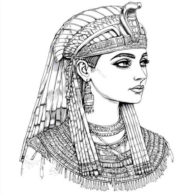 desenhos de Cleopatra para colorir png 27 desenhos de Cleopatra para colorir png 27