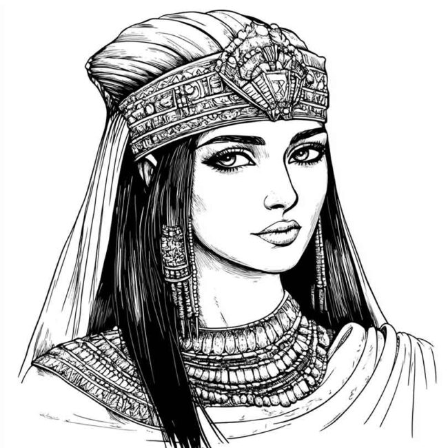 desenhos de Cleopatra para colorir png 31 desenhos de Cleopatra para colorir png 31
