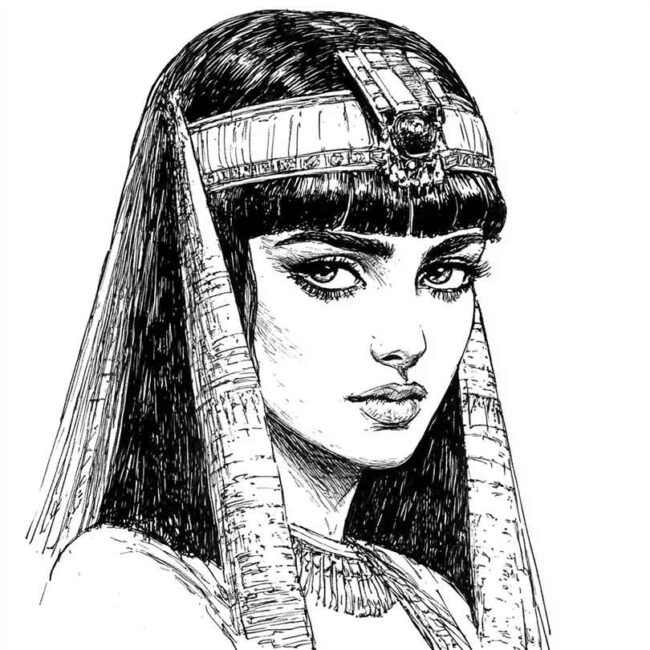 desenhos de Cleopatra para colorir png 22 desenhos de Cleopatra para colorir png 22