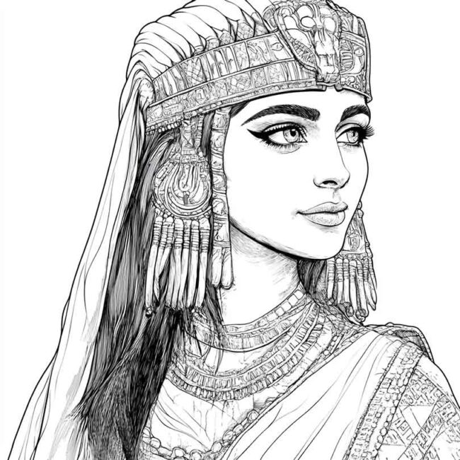 desenhos de Cleopatra para colorir png 15 desenhos de Cleopatra para colorir png 15