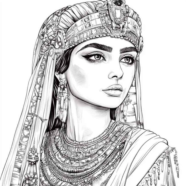 desenhos de Cleopatra para colorir png 11 desenhos de Cleopatra para colorir png 11