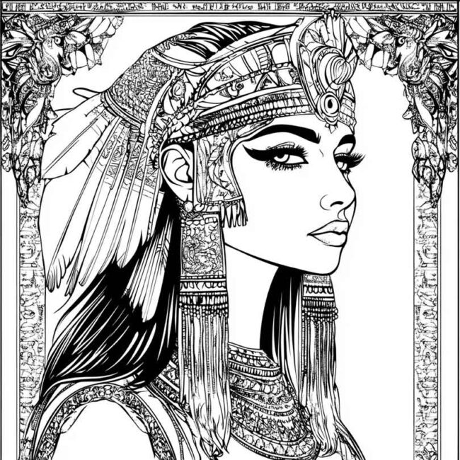 desenhos de Cleopatra para colorir png 3 desenhos de Cleopatra para colorir png 3