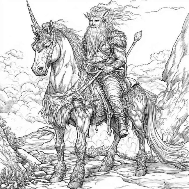 centauro para colorir 5