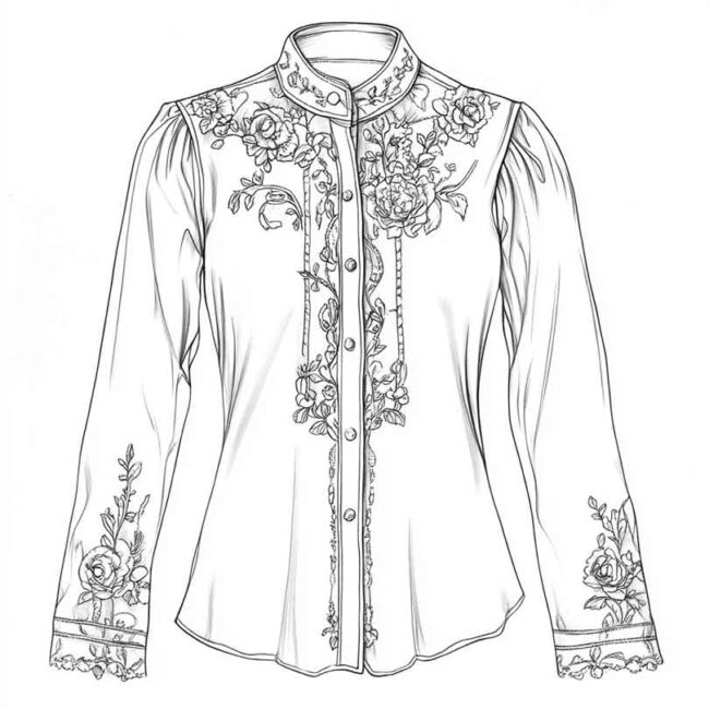 blusa para colorir png 39