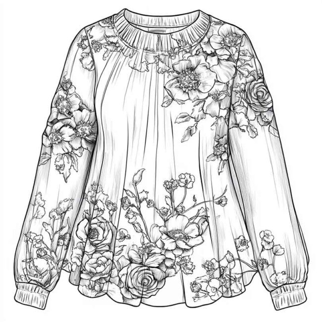 blusa para colorir png 6