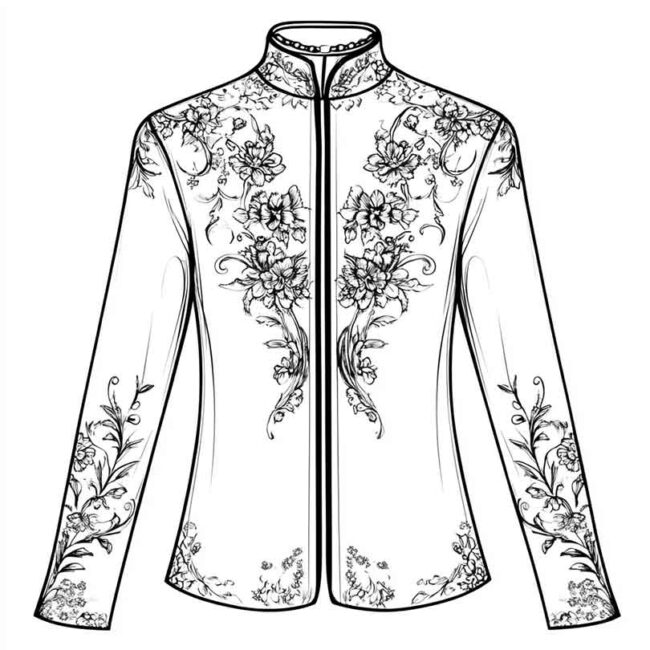 blusa para colorir png 40