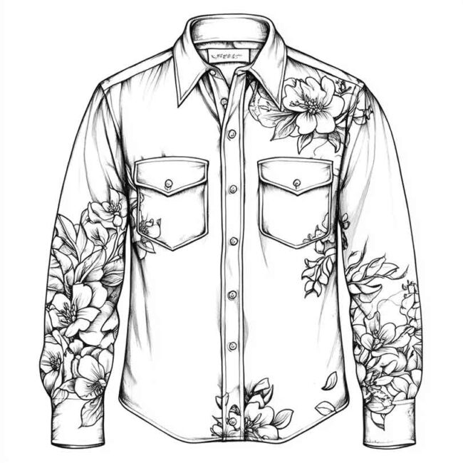 blusa para colorir png 30