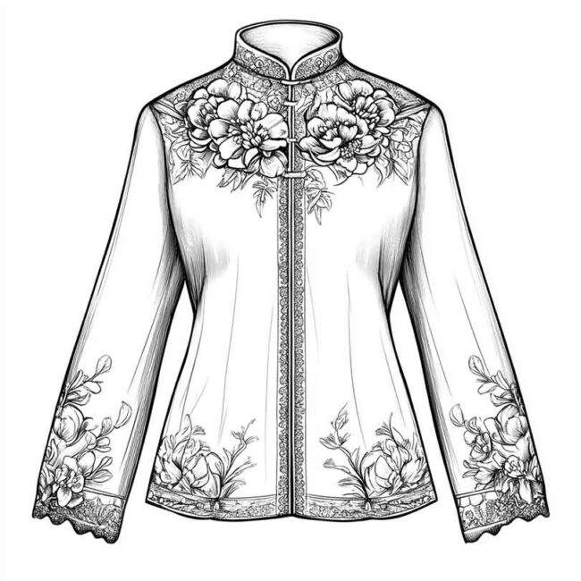 blusa para colorir png 31