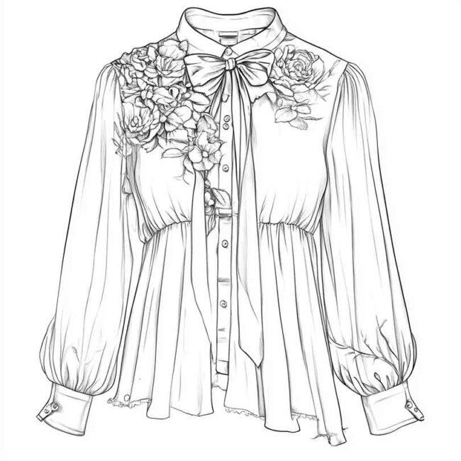 blusa para colorir png 37