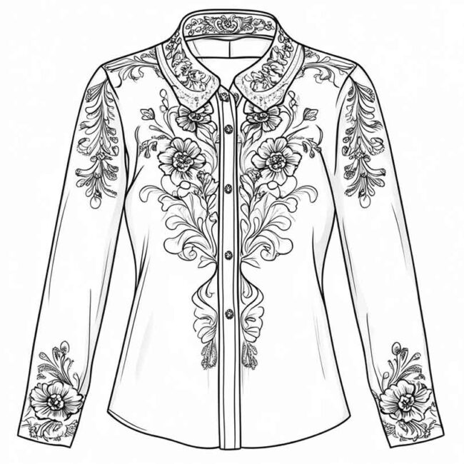 blusa para colorir png 19