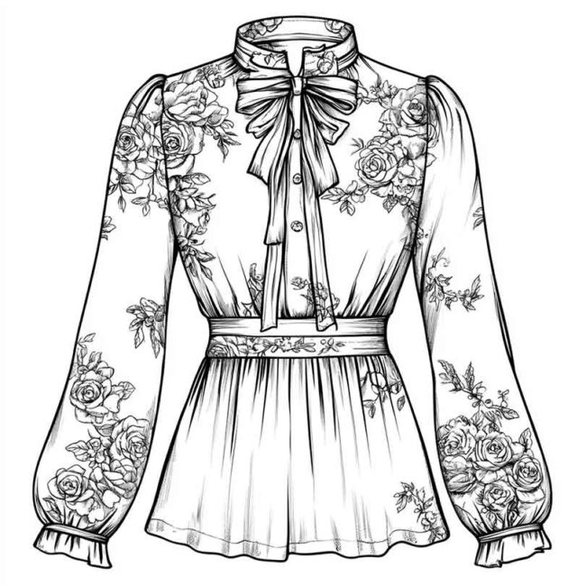 blusa para colorir png 21
