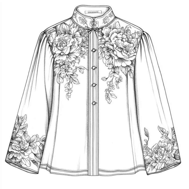 blusa para colorir png 28