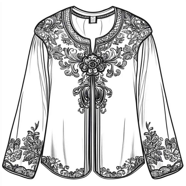 blusa para colorir png 20