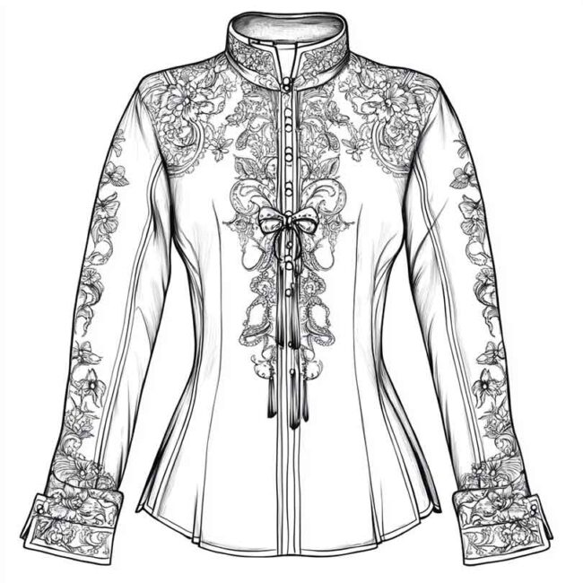 blusa para colorir png 22