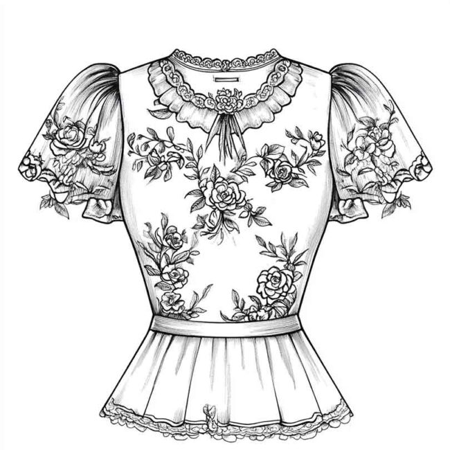 blusa para colorir png 27