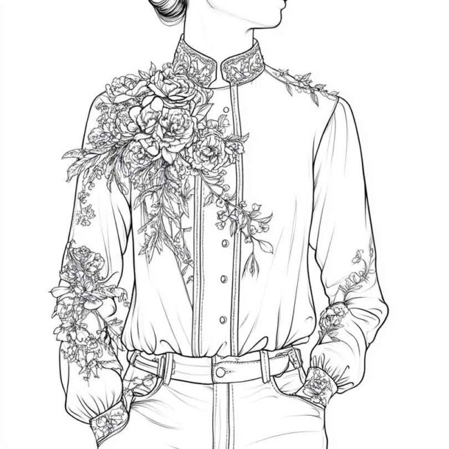 blusa para colorir png 1