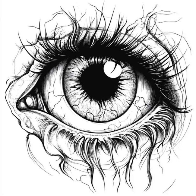 olho de fantasma para colorir 13 olho de fantasma para colorir 13