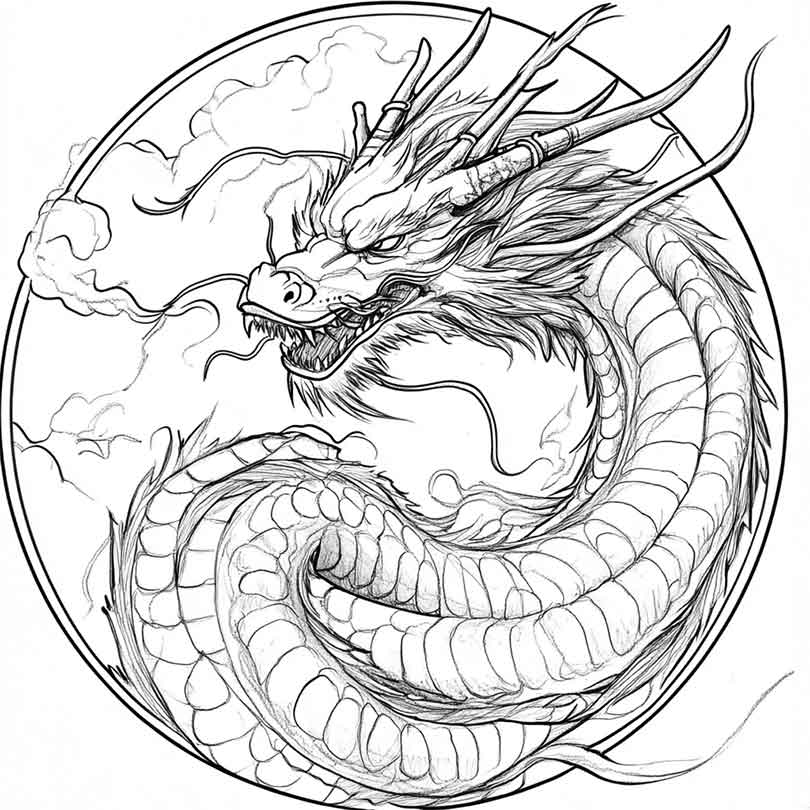 Dragao Japones para colorir 24 Dragão-Japonês-para-colorir-(24)