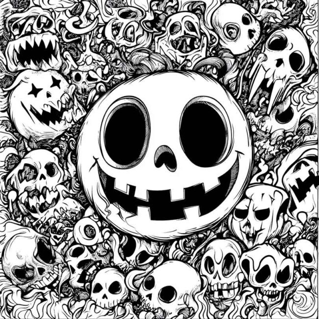 emoji de fantasma para colorir png 3