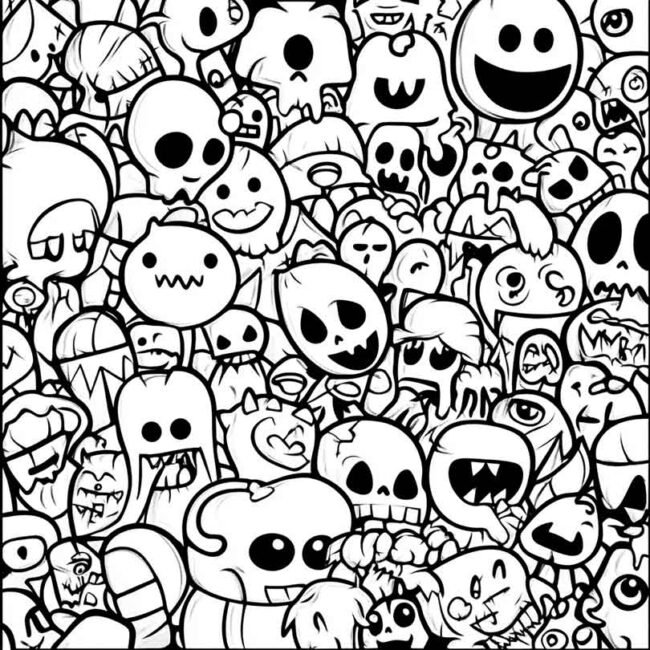 emoji de fantasma para colorir png 23