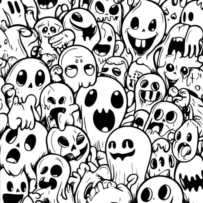 emoji de fantasma para colorir png 15