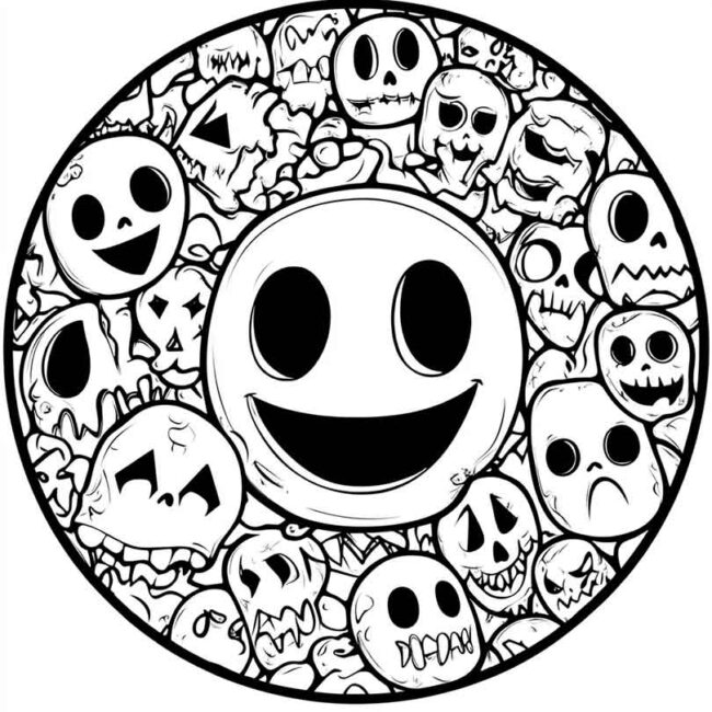 emoji de fantasma para colorir png 22