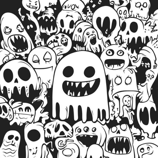 emoji de fantasma para colorir png 27