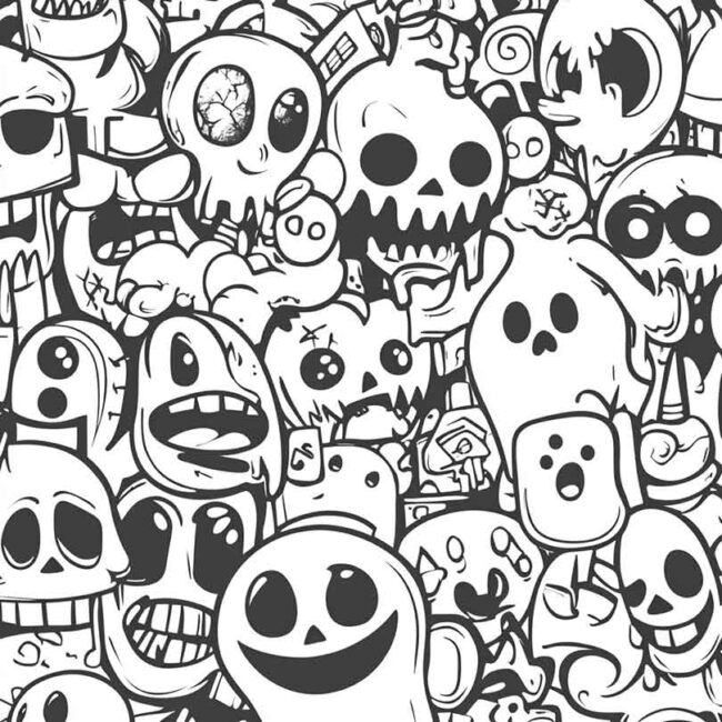 emoji de fantasma para colorir png 11