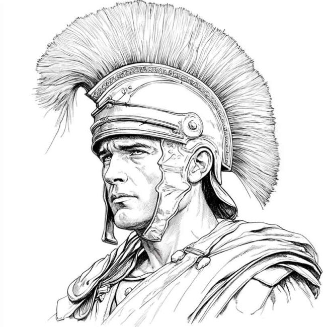 soldados romanos para colorir 7