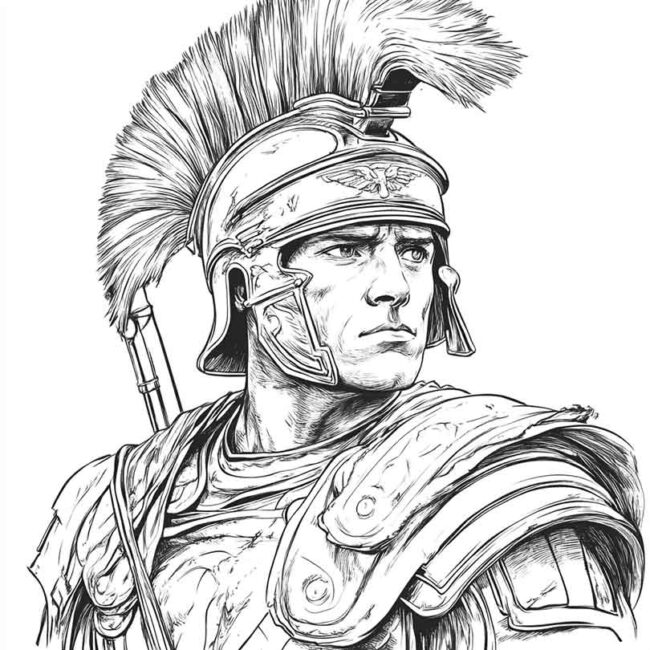 soldados romanos para colorir 5
