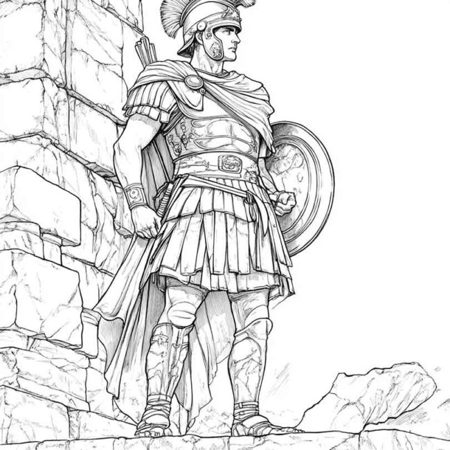 soldados romanos para colorir 6