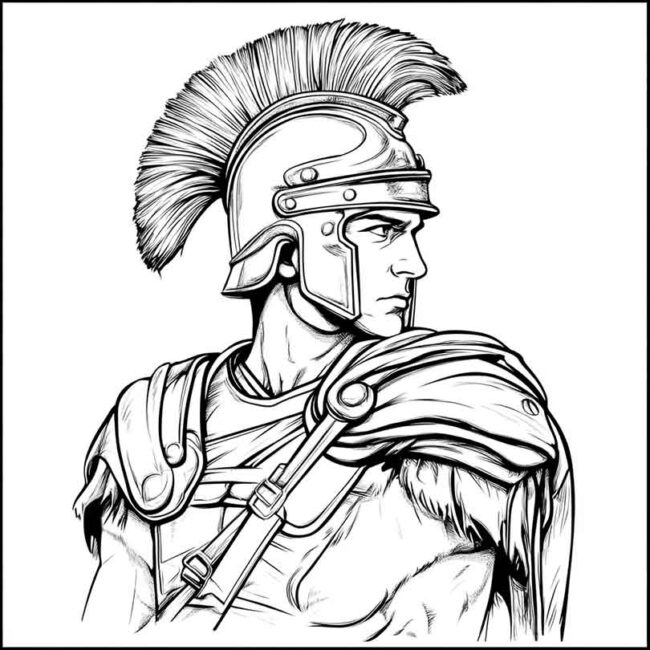 soldados romanos para colorir 43