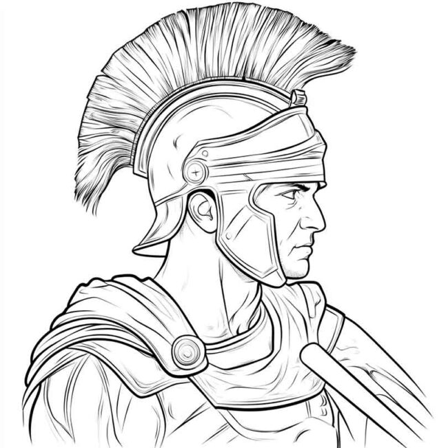 soldados romanos para colorir 44
