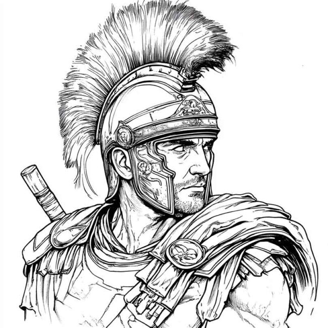 soldados romanos para colorir 10
