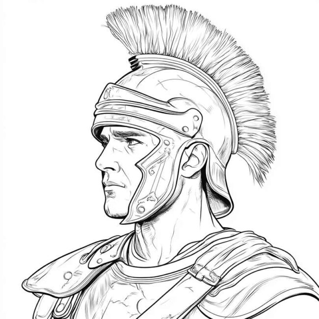 soldados romanos para colorir 29