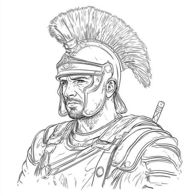 soldados romanos para colorir 41
