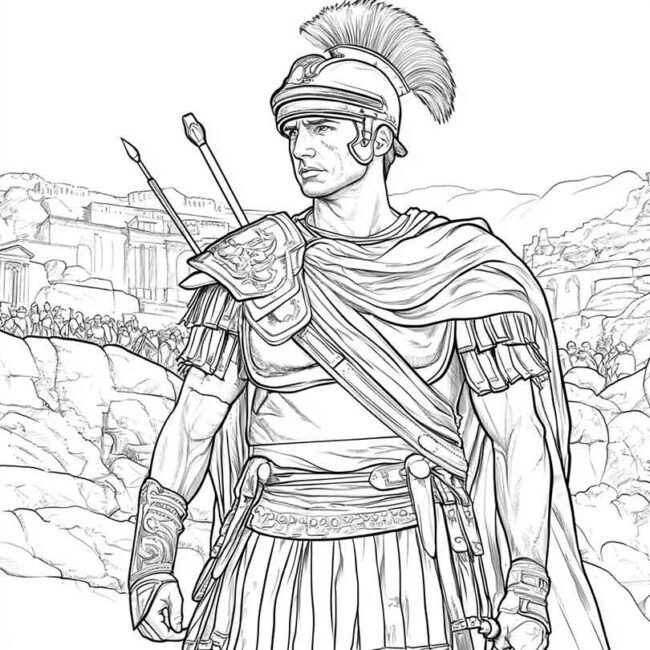 soldados romanos para colorir 3