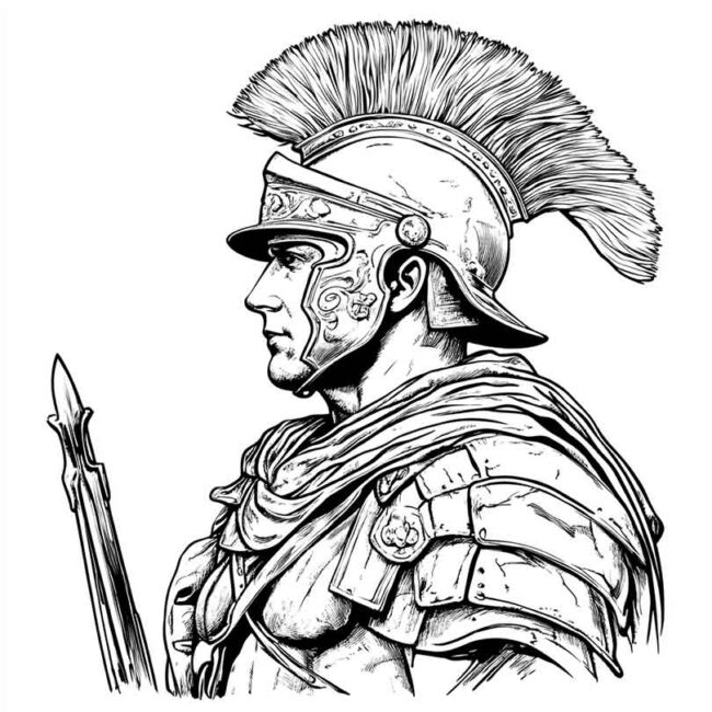 soldados romanos para colorir 27