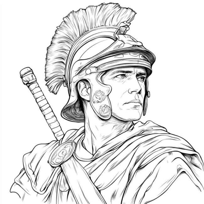 soldados romanos para colorir 35