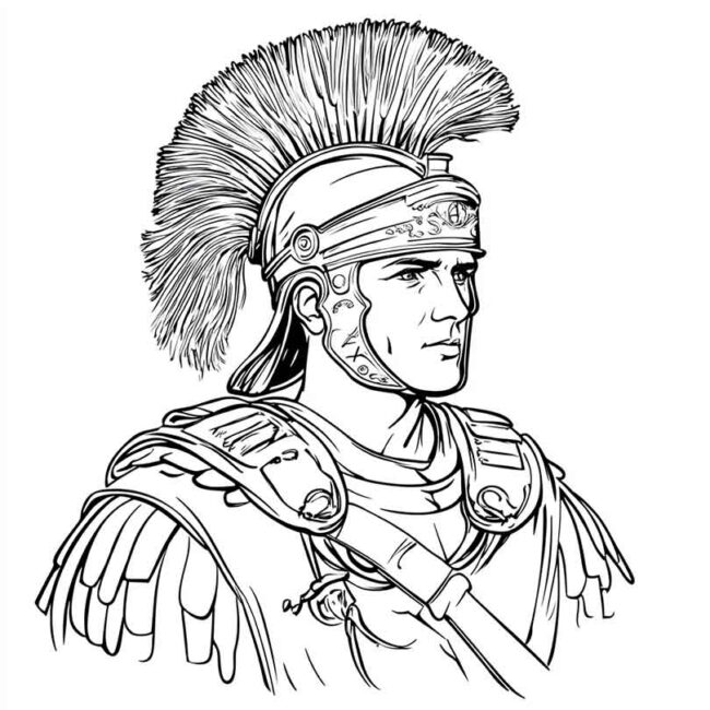 soldados romanos para colorir 1