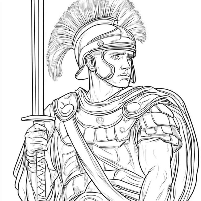 soldados romanos para colorir 15