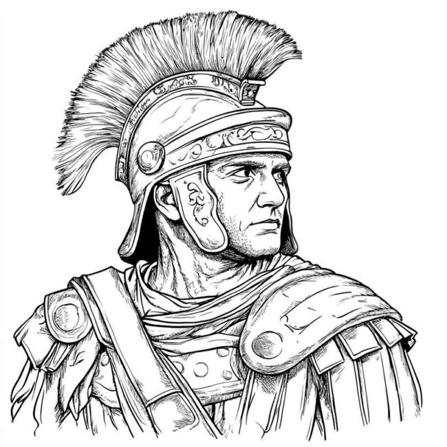 soldados romanos para colorir 18