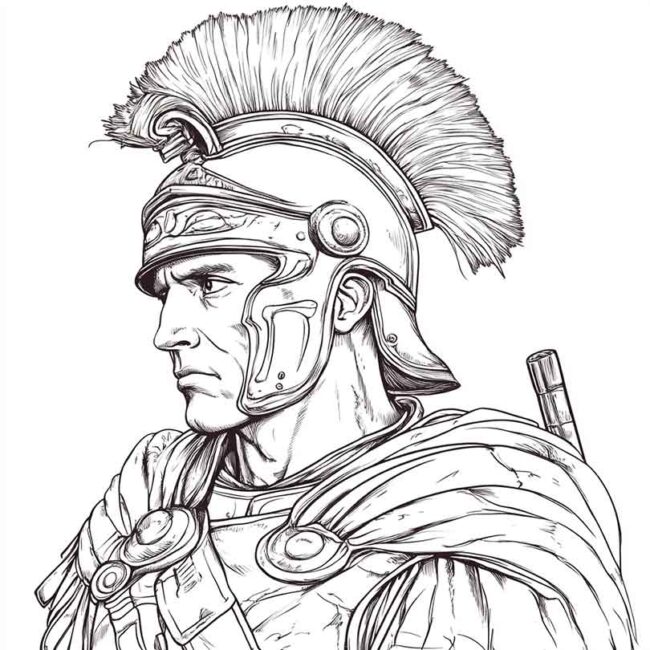 soldados romanos para colorir 16