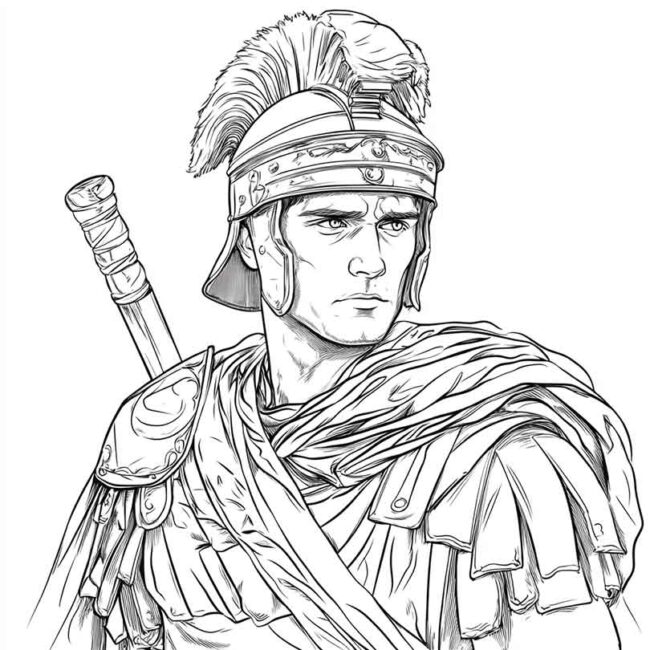 soldados romanos para colorir 31