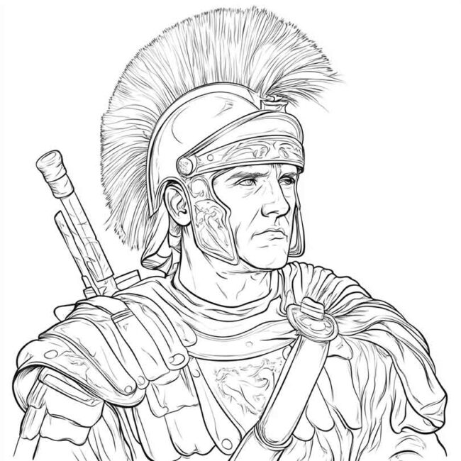 soldados romanos para colorir 24