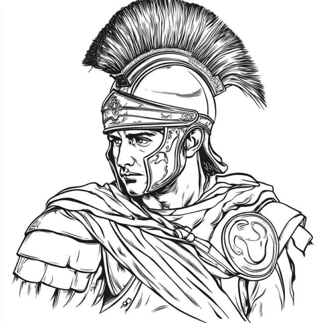 soldados romanos para colorir 30
