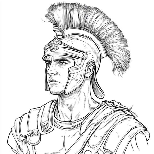soldados romanos para colorir 34