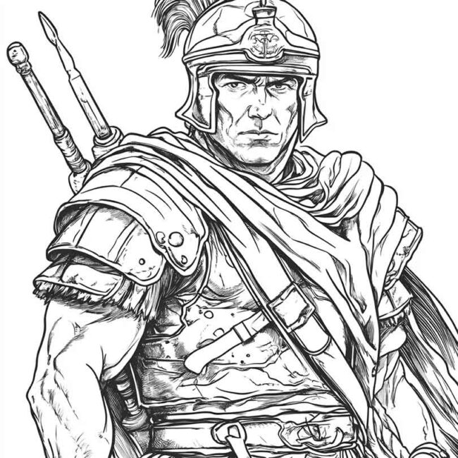 soldados romanos para colorir 4