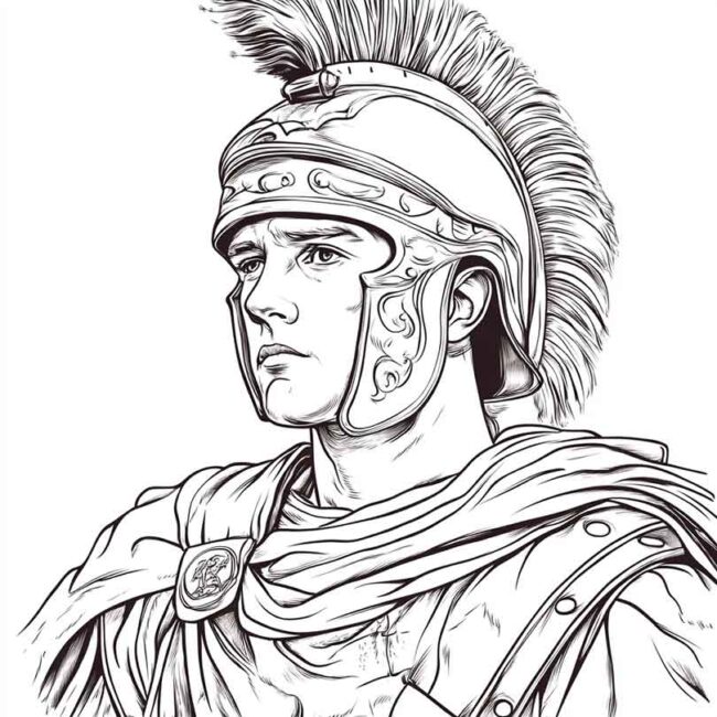 soldados romanos para colorir 21